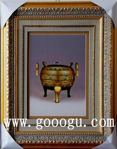 蘇繡裝飾畫 古銅器裝飾畫 刺繡畫