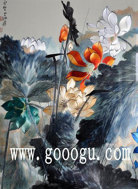 蘇繡精品，高檔刺繡屏風(fēng)