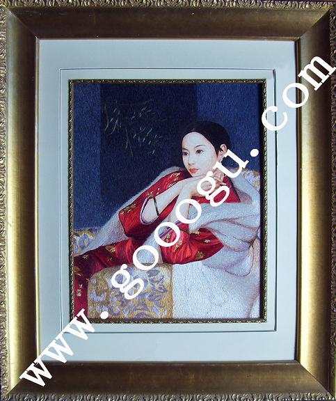 蘇繡 蘇州刺繡 人物刺繡畫(huà) 蘇繡精品